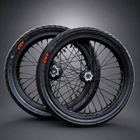 Kit de roues Supermoto 17 pouces pour moto électrique tout-terrain, jantes pour Surron LBX modèle 2025 2026, roues à rayons CST