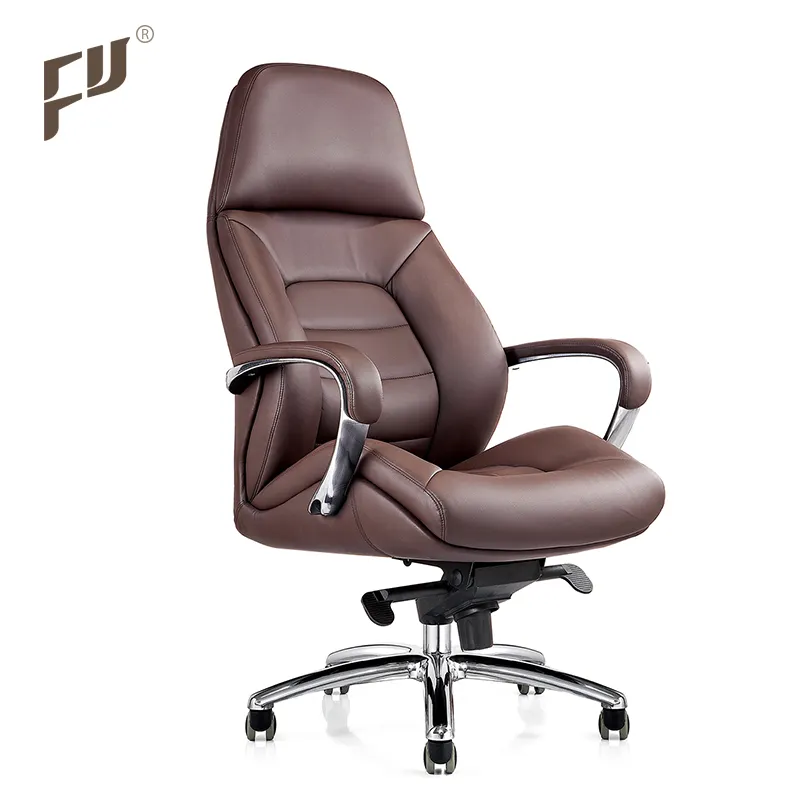 FURICCO ofis mobilyaları ayarlanabilir döner yönetici patron Executive PU deri büro sandalyeleri