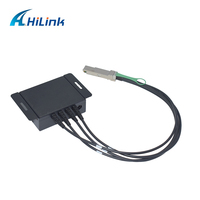 Modul Adaptor Extender 40G QSFP+ ke SFP+ Box Breakout ke Cage SFP+
