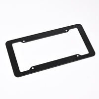 BOLONG Cadre de plaque d'immatriculation américaine en plastique ABS à 4 trous, plusieurs options de couleurs, logo personnalisé, taille américaine, pour voiture