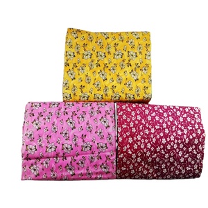 Impresión de sarga de pintura de poliéster 100%, suministro directo de fábrica de diseño de <span class=keywords><strong>flores</strong></span> para sábanas de cama - Product Image 5
