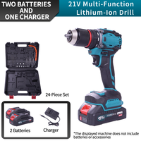 Perceuse électrique sans fil professionnelle 21V à couple de précision, mandrin auto-serrant 13mm, pour assemblage de meubles et travail du bois