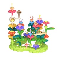 YD TOYS Blocs de construction créatifs éducatifs transfrontaliers pour enfants, 40 pièces, en PVC écologique, pour assembler des arbres fleuris