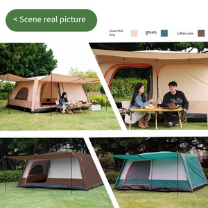 6-10 Person Beach Camping <strong>Tent</strong> Large Canopy with Extra Space-Two Rooms and Big Hall for Group Travel - Product Image 6