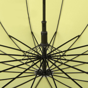 Parapluie promotionnel coupe-vent à poignée courbée, sans gouttelettes, avec logo personnalisé, parapluie droit avec housse télescopique en plastique - Product Image 6