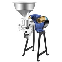 Moulin Électrique Polyvalent en Acier Inoxydable pour Céréales Sèches et Humides : Riz, Farine, Maïs, Lait de Soja, Arachides – Broyeur Domestique Multi-Usages
