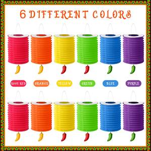 Linterna creativa para festivales, suministros para fiestas, papel plegable, farolillos para festivales de México, farol <span class=keywords><strong>Lampion</strong></span> de papel para órganos - Product Image 4