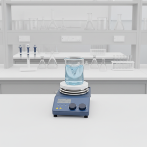 خلاط مغناطيسي حراري 20 لتر للمختبرات 340 ℃   لوحة عمل 135 مم (5 بوصة) - Product Image 2