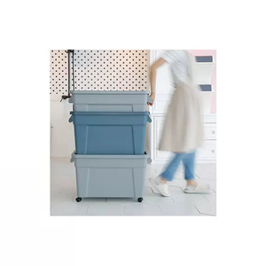 Various Designs Pp Plastic Storage Box Transparent Multipurpose Debris Storage Box Opaque Storage Box Trash Can