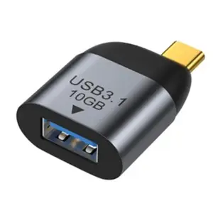 Hot Metal USB C 3.1 Adapter OTG 10Gbps Fast Data Transfer Type-C 3A Charging Converter For Samsung Xiaomi for Macbook Pro Tablet