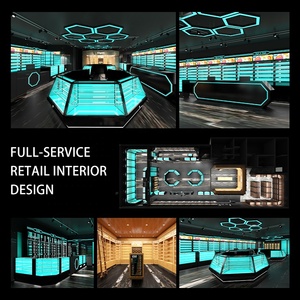 Tùy chỉnh xì gà phòng Tây Ban Nha Cedar gỗ xì gà hiển thị <span class=keywords><strong>Showcase</strong></span> đi bộ trong Humidor xì gà tủ với khóa xì gà cửa hàng thiết kế nội thất - Product Image 6