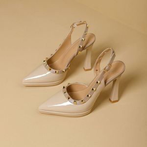 Sandalias de Mujer 2026, Estilo Europeo, Zapatos de Fiesta, Plataforma Cómoda, Tacones de Aguja con Punta y Adornos - Product Image 2