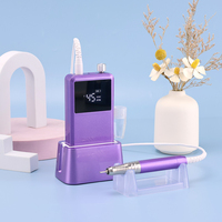 Perceuse à ongles rechargeable 2025 améliorée avec moteur sans balais en acier inoxydable, certifiée CE RoHS, 85W, 45 000 tr/min, forte puissance, durable