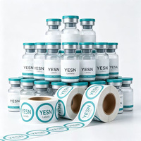 Autocollants personnalisés YESN à forte adhérence, durables, imperméables et résistants à l'humidité pour flacons de peptides