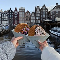 Support jetable pour gaufres bulle, gaufres et biscuits, en papier alimentaire gaufré biodégradable, avec logo personnalisé, pour Stroopwafels et gaufres néerlandaises