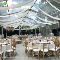 Grande Tente de Mariage en Structure Membrane PVC, à Armature Droite, pour 1000 Places, Luxe, pour Expositions Extérieures dans le Désert, avec Tapis