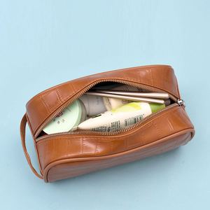 Casual Crocodile Texture Pu Leather Portable Cosmetic Bag for Women - Product Image 2