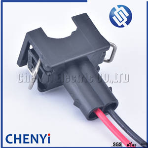 หัวฉีดน้ำมันเชื้อเพลิงหัวฉีด Ev1 2ขาขั้วต่อกันน้ำซ็อกเก็ตปลั๊กสำหรับ VAG 829441-1 037906240 106462-1พร้อมสาย - Product Image 4