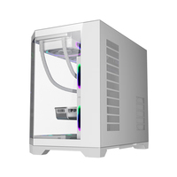 Nouveau design boîtier ATX verre trempé pleine tour boîtier PC effet ARGB boîtier d'ordinateur de bureau châssis de jeu pc mi-tour