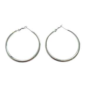 Boucles d'oreilles créoles en acier inoxydable 316L plaqué or PVD, durables et résistantes, bijoux de mode - Product Image 1