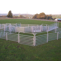 Panel de Cerca para Ganado, Portátil, de Acero Galvanizado, para Corral de Ganado, para Gestión Temporal de Animales en Ranchos