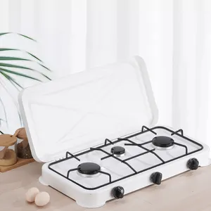 OEM ODM Home Küche Automatische Zündung 3-Flammen-Kochgasherd mit Deckel