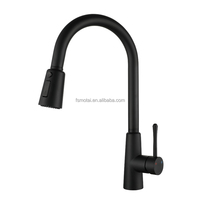 Robinet de cuisine à levier unique avec poignée spéciale, douche à tirette Torneira, robinet de cuisine moderne noir, mitigeur de robinet d'évier