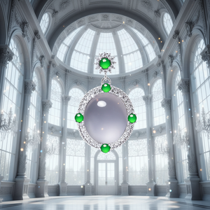 จี้หยกคุณภาพสูง Qingyabailu Feicui พร้อมสร้อยคอเงินแท้ 925 สไตล์เรโทรสำหรับผู้หญิง ดีไซน์คลาสสิก - Product Image 6