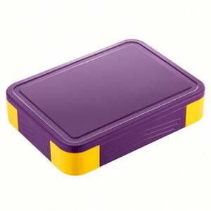 Boîte à lunch bento en plastique pour enfants, mignonne, personnalisée, avec motif de dessin animé, sans BPA, 5 compartiments, étanche, avec sac pour les enfants d'âge scolaire - Product Image 3