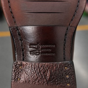<span class=keywords><strong>Scarpe</strong></span> Oxford Brogue in Pelle di Cavallo Lavata per Uomo, Suola in Pelle Goodyear, Lacci, Supporto per Arco Plantare, <span class=keywords><strong>Scarpe</strong></span> da Cerimonia e Business - Product Image 3