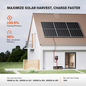 Contrôleur de <span class=keywords><strong>charge</strong></span> solaire Bluetooth LiTime à efficacité énergétique maximale 100A MPPT 12V/24V/36V/48V - Product Image 5