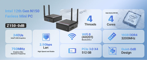 Mini PC Z150 N150 16GB DDR4 512GB PCIe 3.0 NVMe SSD Computadora Z150 Z150 Z150 - Product Image 6