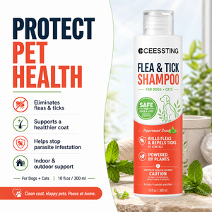 Champú Antipulgas y Garrapatas para Mascotas <span class=keywords><strong>de</strong></span> Marca Privada, Limpiador para Baño y Limpieza, Champú Natural y Orgánico Antipulgas y Garrapatas para Perros y Gatos - Product Image 4