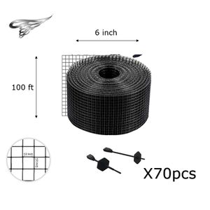 Rete Anti-Piccione in Acciaio Inox Rivestito in PVC 1,5mm 6 Pollici per Protezione Pannelli Solari e Barriera Anti-Uccelli - Product Image 3