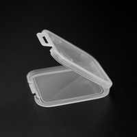 Boîtier pour cartes mémoire Boîtes transparentes pour cartes mémoire SD Emballage de vente au détail en plastique Boîtes de rangement pour cartes TF