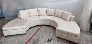 Hiện đại Modular Vòng <span class=keywords><strong>sofa</strong></span> cắt với vải bọc cho sảnh khách sạn phòng chờ và tiếp nhận đồ nội thất - Product Image 4