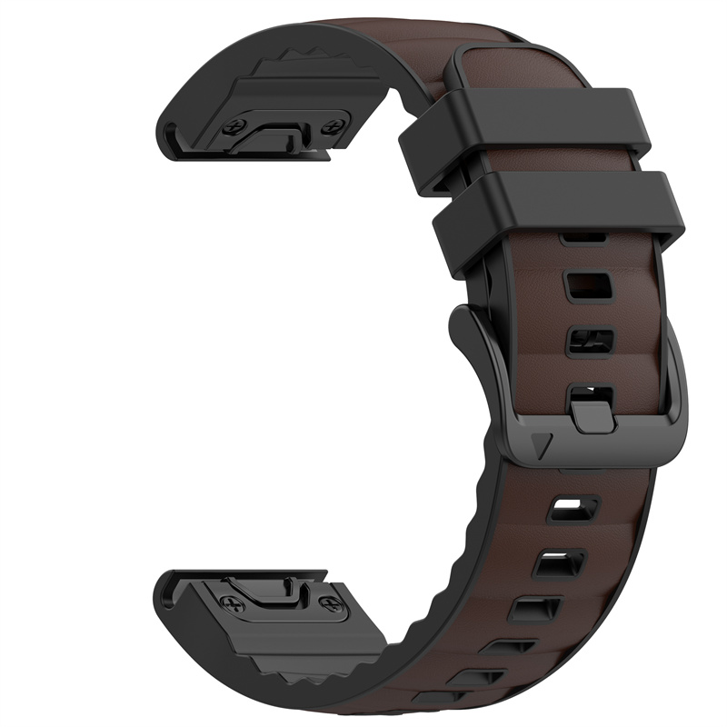 Cuir + Silicone 1-Brun Foncé