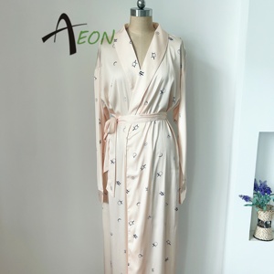 floor length long dressing gown Eulalia Cowl Backless Floor Length Floral Lace Bridesmaid Dress main image 0