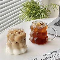 Fabricant de tasses à café en verre à haute teneur en borosilicate résistant à la chaleur en forme de raisin 350ml personnalisées