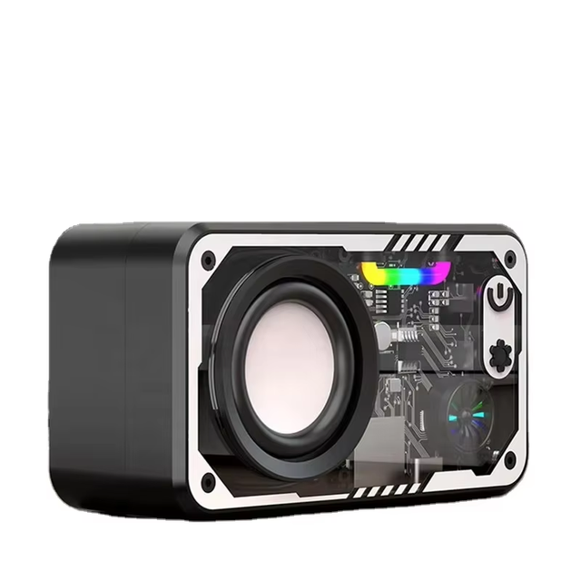 New Design V1 SPEAKERS 10W Portable Wireless RGB Speaker with 360 Surround Sound Subwoofer for Radio Use Speaker Gaming