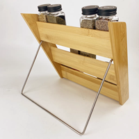 Étagère de rangement multifonctionnelle en bambou à trois niveaux, support de bureau pour cuisine, organisateur de bureau, rangement pour articles divers