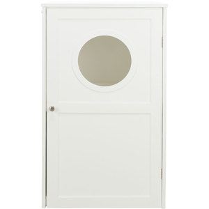 Maison pour chat à 2 étages 53 x 90 x 58 cm, abri blanc pour chats d'intérieur - Product Image 6