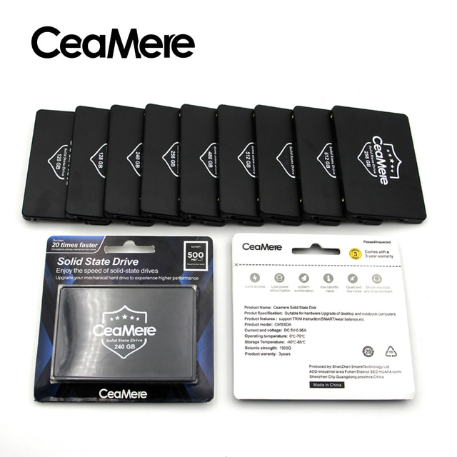 Cheaper High Quality Ssd Sata3.0 Internal Hard Drive for Laptop 256GB 512G 1TB 2TB 4TB Internal Ceamere Solid Drive 2.5 for PC