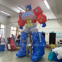 Figure gonflable de Optimus Prime des Transformers, décoration de fête principale, publicité, costume de parade