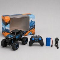Vente en gros de voitures télécommandées Monster Truck 1:20 à 4 canaux, jouets pour enfants, véhicules électriques RC, grandes roues, portée de 20 m, intérieur-extérieur