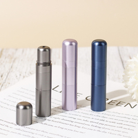 Tube inhalateur nasal et flacon roll-on 2-en-1 en alliage d'aluminium vierge pour huiles essentielles et bâtonnets aromatiques – Vente en gros