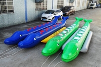 Bâche en PVC de 0,9 mm, bateau banane gonflable pour 12 personnes, tractable par jet ski, certifié CE, couleur personnalisée