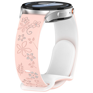 Bracelet de montre connectée sport en silicone gaufré bicolore 18mm/20mm pour <span class=keywords><strong>femme</strong></span>, compatible <span class=keywords><strong>Garmin</strong></span> – Bracelet de montre réglable confortable et décontracté 10 - Product Image 3