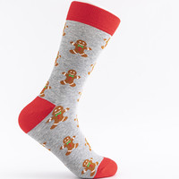 Chaussettes en tricot personnalisées en gros avec boîte, chaussettes de Noël amusantes pour hommes
