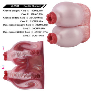 GEEBA Brustförmige Taschenmuschi Männlicher Masturbator Große Brüste Alien-Muschi Sexspielzeug für Männer Masturbation - Product Image 3